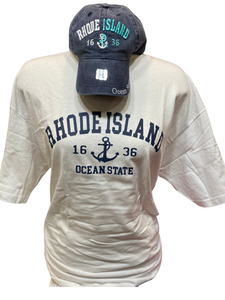 RI Ocean State Hat & Tee Combo Set