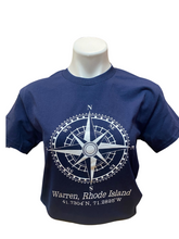 Load image into Gallery viewer, Town Coordinates Compass T-Shirt
